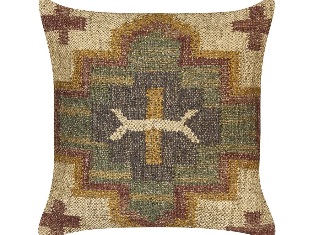 Tekstiilit<Beliani Koristetyyny Juutti Monivarinen 45 X 45 Cm Pulicat