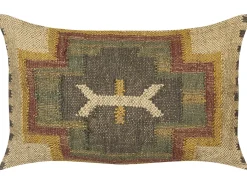 Best Sale Beliani Koristetyyny Juutti Monivarinen 30 X 50 Cm Pulicat