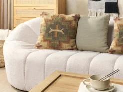 Shop Beliani Koristetyyny Juutti Monivarinen 45 X 45 Cm 2 Kpl Pulicat