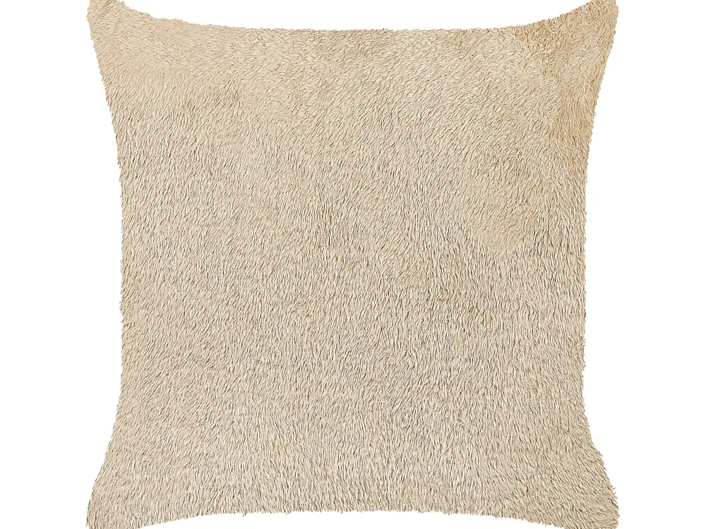 Fashion Beliani Koristetyyny Kangas Beige 45 X 45 Cm Pilea