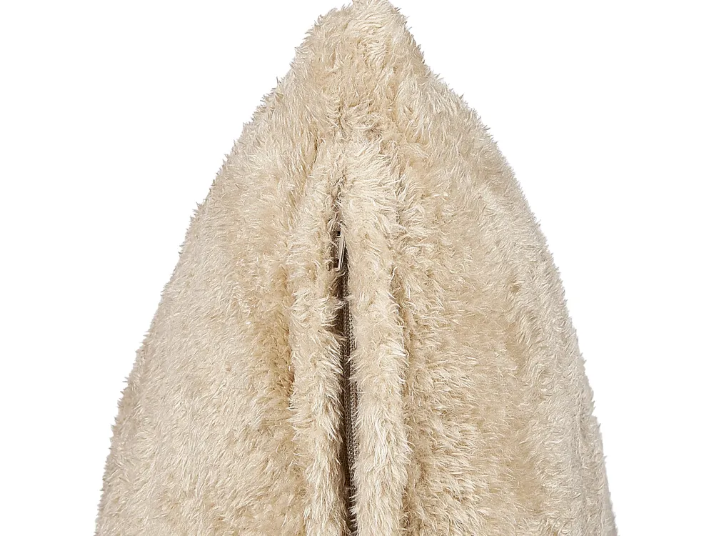 Fashion Beliani Koristetyyny Kangas Beige 45 X 45 Cm Pilea