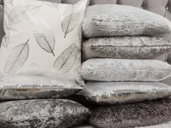 Tekstiilit<Beliani Koristetyyny Kangas Hopea 45 X 45 Cm 2 Kpl Aster