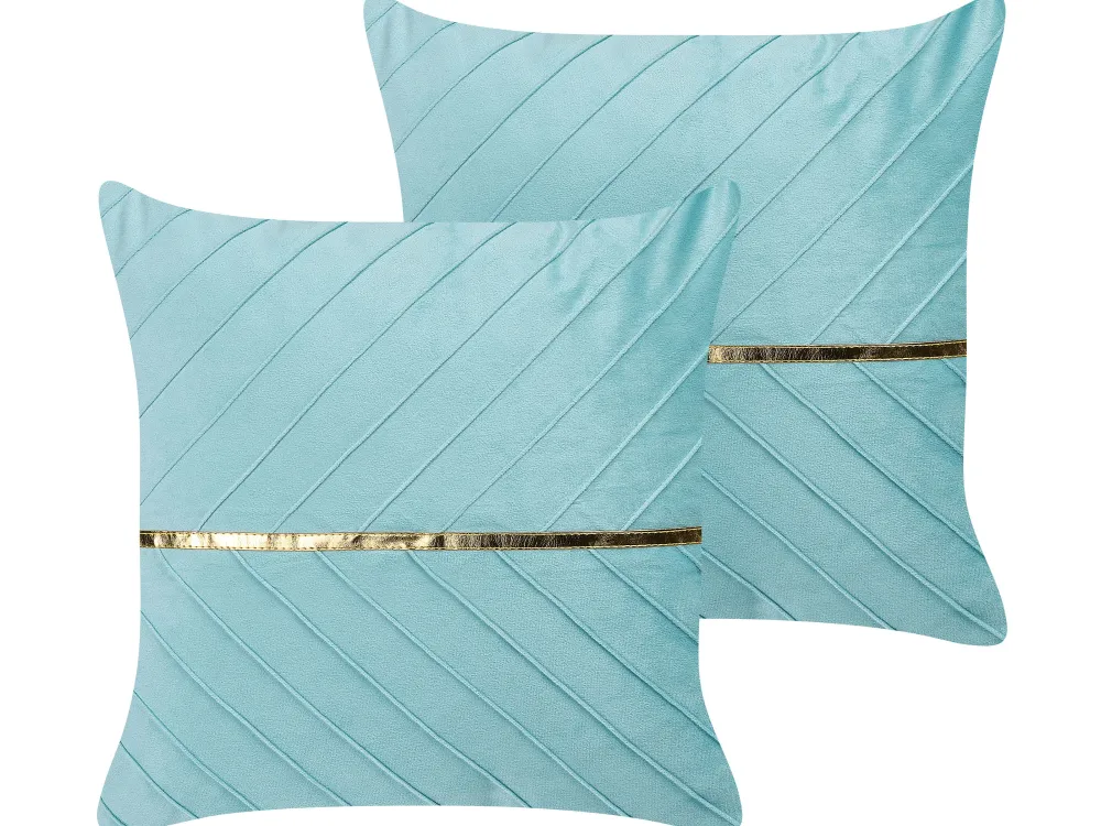 Flash Sale Beliani Koristetyyny Kangas Vaaleansininen 45 X 45 Cm 2 Kpl Coneflower