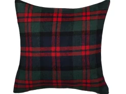 Hot Beliani Koristetyyny Kangas Vihrea/Punainen 45 X 45 Cm 2 Kpl Rudolph