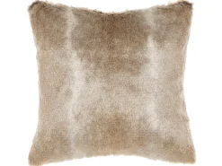 Sale Beliani Koristetyyny Keinoturkis Vaaleanruskea 45 X 45 Cm 2 Kpl Hordeum