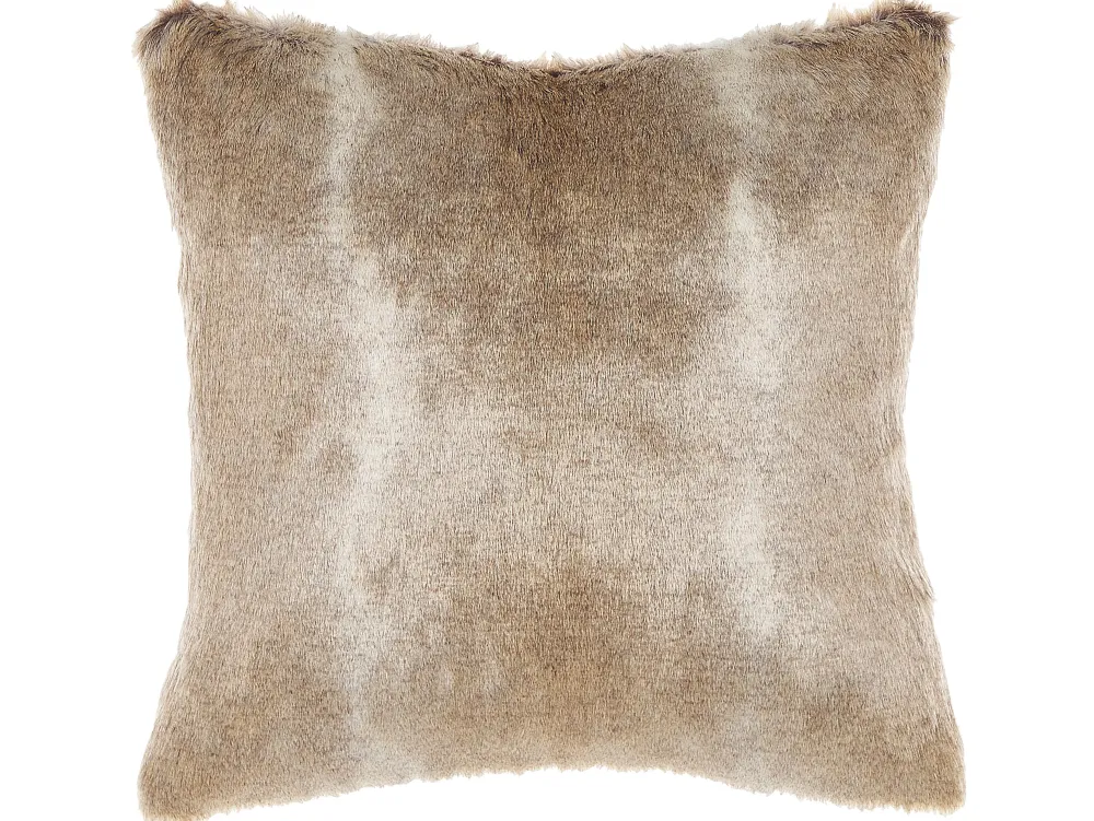 Sale Beliani Koristetyyny Keinoturkis Vaaleanruskea 45 X 45 Cm 2 Kpl Hordeum