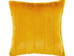 Tekstiilit<Beliani Koristetyyny Keinoturkis Keltainen 45 X 45 Cm 2 Kpl Pumila