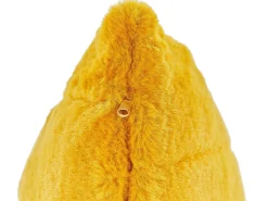 Tekstiilit<Beliani Koristetyyny Keinoturkis Keltainen 45 X 45 Cm 2 Kpl Pumila