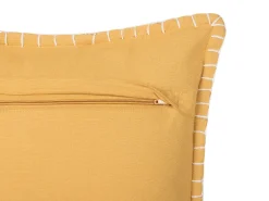 Outlet Beliani Koristetyyny Keltainen Kohokuvioitu 45 X 45 Cm 2 Kpl Kavalam