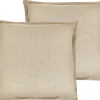 Tekstiilit<Beliani Koristetyyny 2Kpl 45 X 45 Cm Beige Guzmania