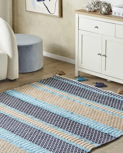 Tekstiilit<Beliani Koristetyyny 2Kpl 45 X 45 Cm Beige/Musta Cynara