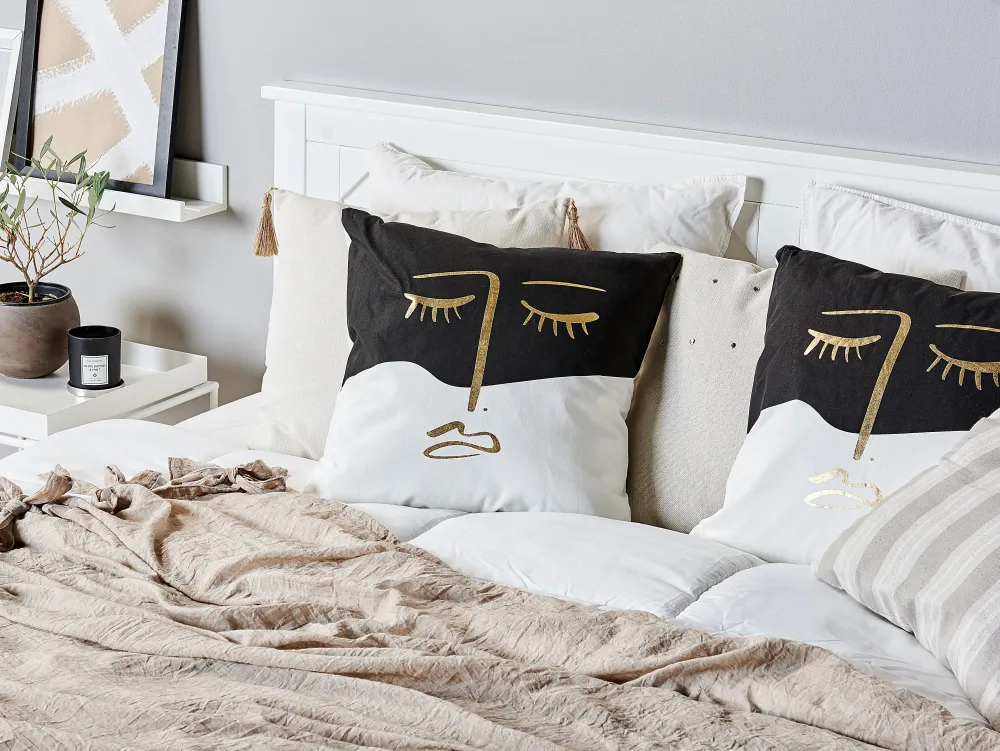 Cheap Beliani Koristetyyny 2Kpl 45 X 45 Cm Monivarinen Abelia