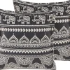 Tekstiilit<Beliani Koristetyyny 2Kpl 45 X 45 Cm Mustavalkoinen Atabagi