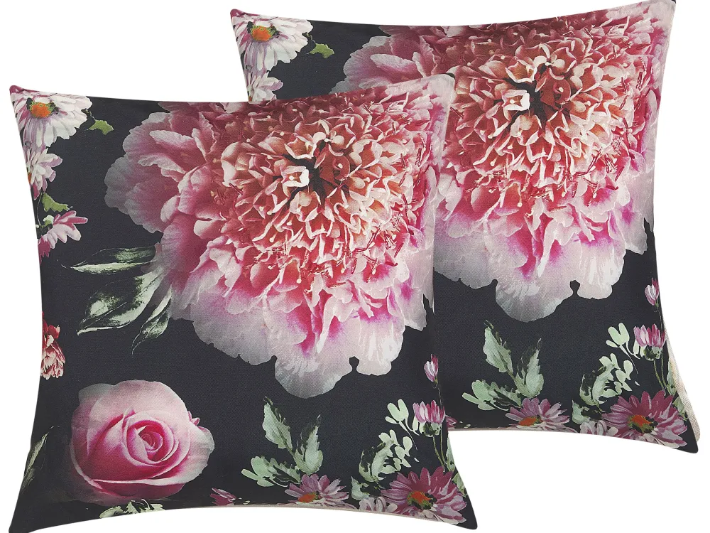 Tekstiilit<Beliani Koristetyyny 2Kpl Setti 45 X 45 Cm Monivarinen Hedera