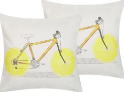 Tekstiilit<Beliani Koristetyyny 2Kpl Setti 45 X 45 Cm Monivarinen Ruscus