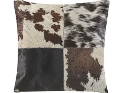 Shop Beliani Koristetyyny Lehmannahka Harmaa 45 X 45 Cm 2 Kpl Marady