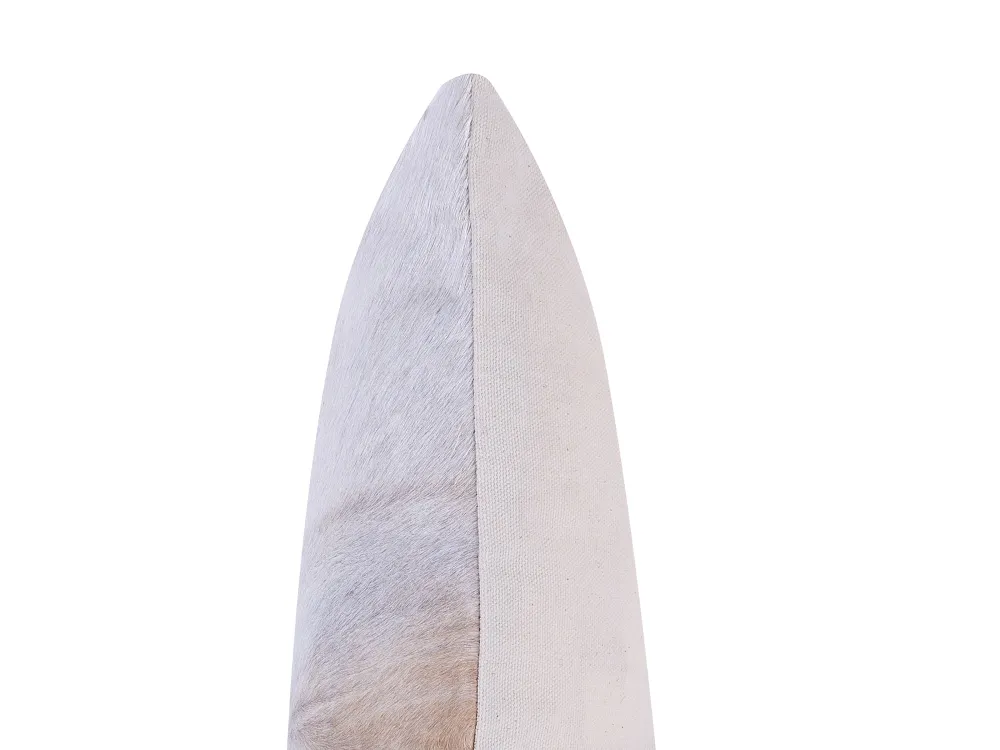 Tekstiilit<Beliani Koristetyyny Lehmannahka Harmaa Tilkkukuvio 45 X 45 Cm 2 Kpl Nellad