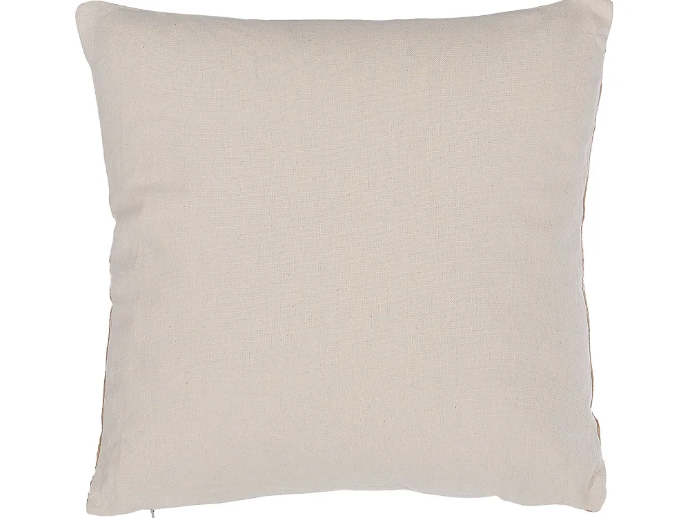 Fashion Beliani Koristetyyny Lehtikuviolla 45 X 45 Cm Beige Wakad