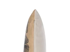 Fashion Beliani Koristetyyny Lehtikuviolla 45 X 45 Cm Beige Wakad