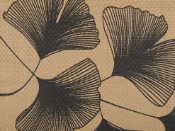 Fashion Beliani Koristetyyny Lehtikuviolla 45 X 45 Cm Beige Wakad