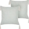 Outlet Beliani Koristetyyny Mintunvihrea 42 X 42 Cm 2 Kpl Hakone