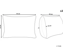 Tekstiilit<Beliani Koristetyyny Mintunvihrea 45 X 25 Cm 2 Kpl Hakone