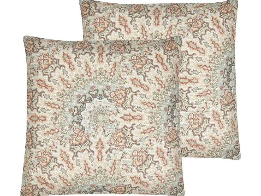 Tekstiilit<Beliani Koristetyyny Monivarinen 45 X 45 Cm 2 Kpl Vriesea