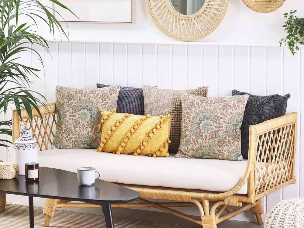 Tekstiilit<Beliani Koristetyyny Monivarinen 45 X 45 Cm 2 Kpl Vriesea