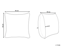 Clearance Beliani Koristetyyny Monivarinen 45 X 45 Cm Dicentra