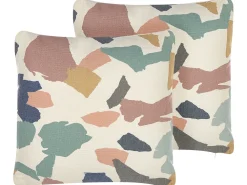 Tekstiilit<Beliani Koristetyyny Monivarinen 45 X 45 Cm 2 Kpl Fothergilla