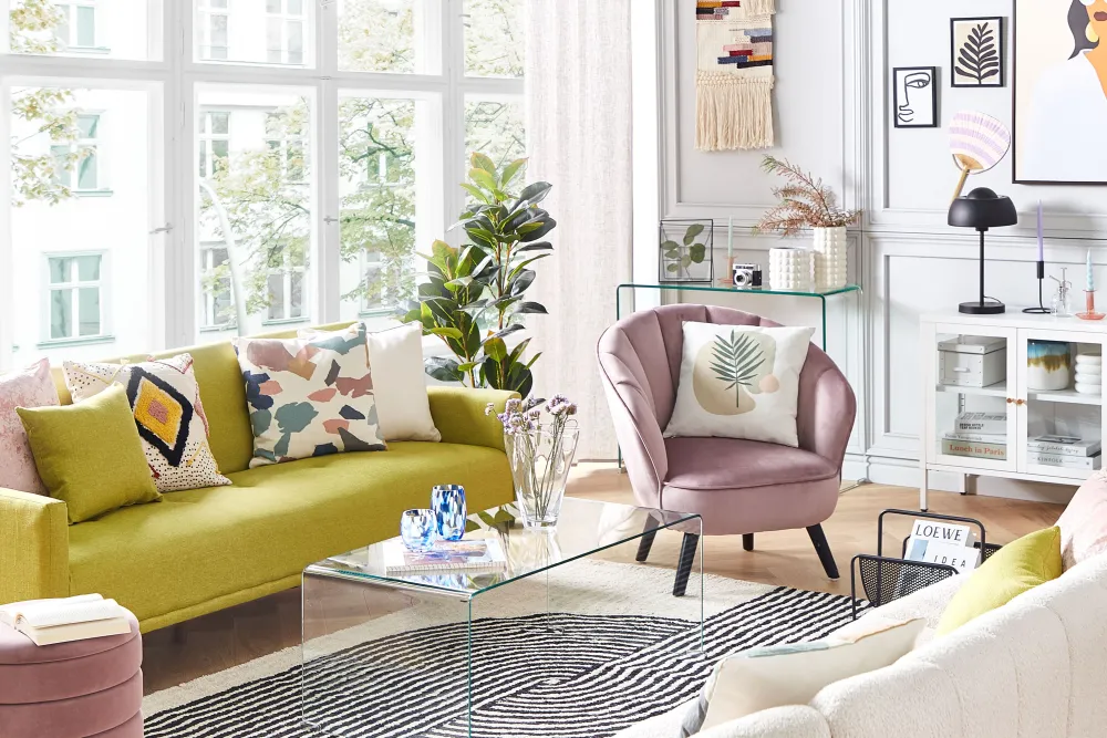 Tekstiilit<Beliani Koristetyyny Monivarinen 45 X 45 Cm 2 Kpl Fothergilla