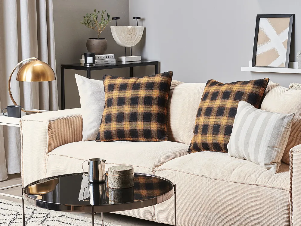 Tekstiilit<Beliani Koristetyyny Monivarinen 45 X 45 Cm 2 Kpl Acorus