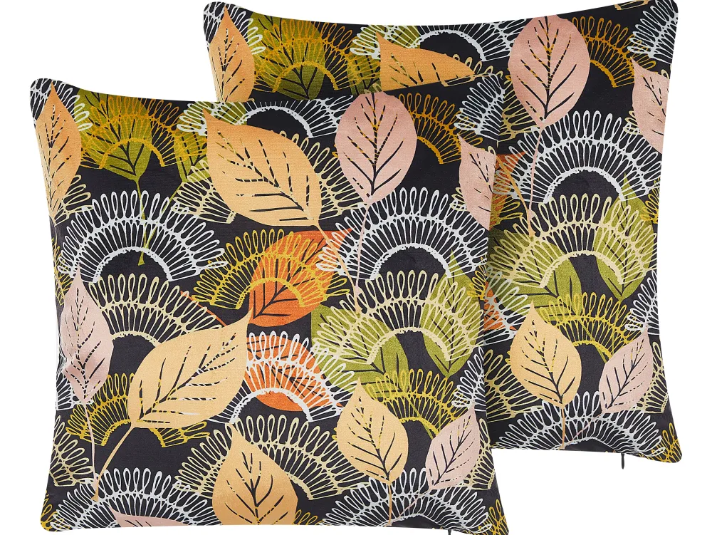 Shop Beliani Koristetyyny Monivarinen 45 X 45 Cm 2 Kpl Lagurus