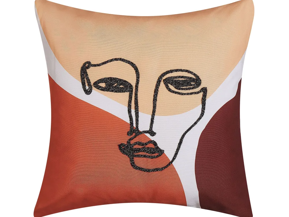 Tekstiilit<Beliani Koristetyyny Monivarinen Kirjailtu 45 X 45 Cm 2 Kpl Rudbekia