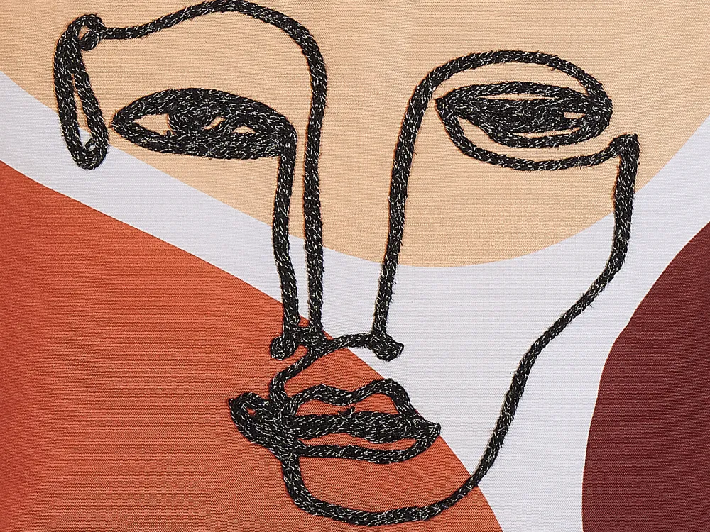 Tekstiilit<Beliani Koristetyyny Monivarinen Kirjailtu 45 X 45 Cm 2 Kpl Rudbekia