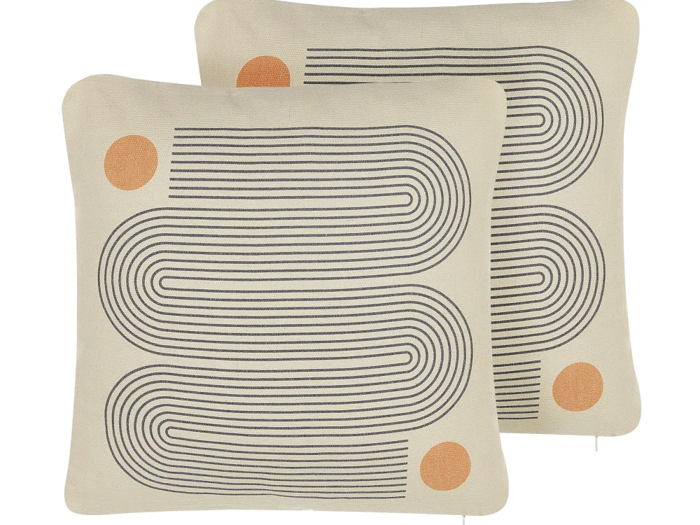 Tekstiilit<Beliani Koristetyyny Monivarinen 45 X 45 Cm 2 Kpl Calibrachoa