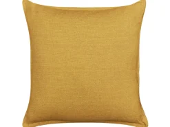 Tekstiilit<Beliani Koristetyyny Pellava Keltainen 45 X 45 Cm 2 Kpl Sagina