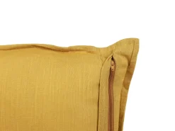 Tekstiilit<Beliani Koristetyyny Pellava Keltainen 45 X 45 Cm 2 Kpl Sagina