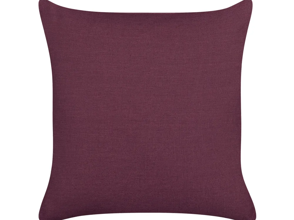Tekstiilit<Beliani Koristetyyny Pellava Purppura 45 X 45 Cm 2 Kpl Sagina