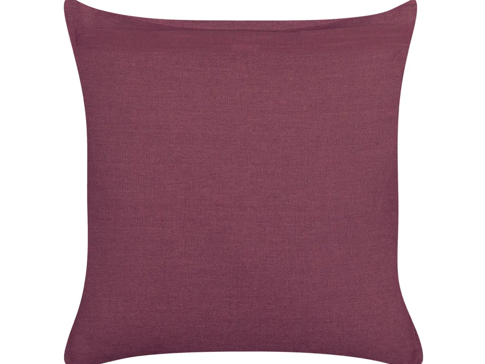 Tekstiilit<Beliani Koristetyyny Pellava Purppura 45 X 45 Cm 2 Kpl Sagina