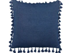 Outlet Beliani Koristetyyny Pellava Tummansininen 45 X 45 Cm 2 Kpl Carpinus