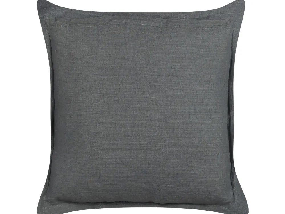 Tekstiilit<Beliani Koristetyyny Pellava Tummanharmaa 45 X 45 Cm 2 Kpl Subulata