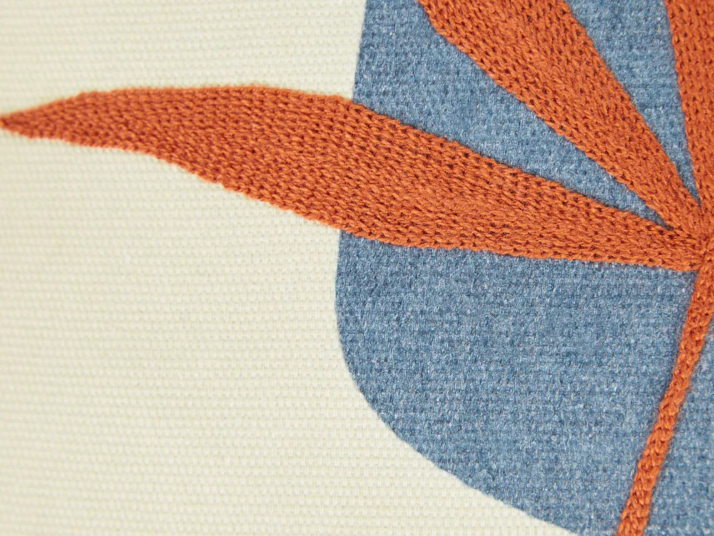 Tekstiilit<Beliani Koristetyyny Punainen Kirjailtu 45 X 45 Cm 2 Kpl Davallia