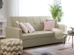 Shop Beliani Koristetyyny Punottu Vaaleanpunainen 45 X 45 Cm