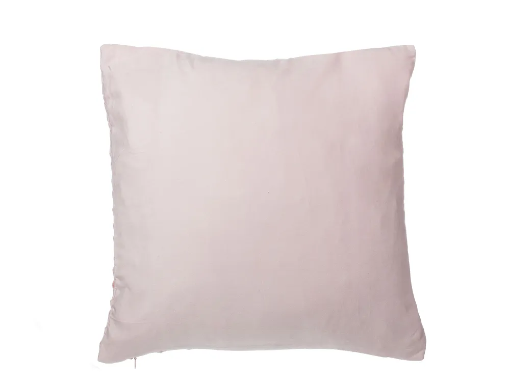 Shop Beliani Koristetyyny Punottu Vaaleanpunainen 45 X 45 Cm