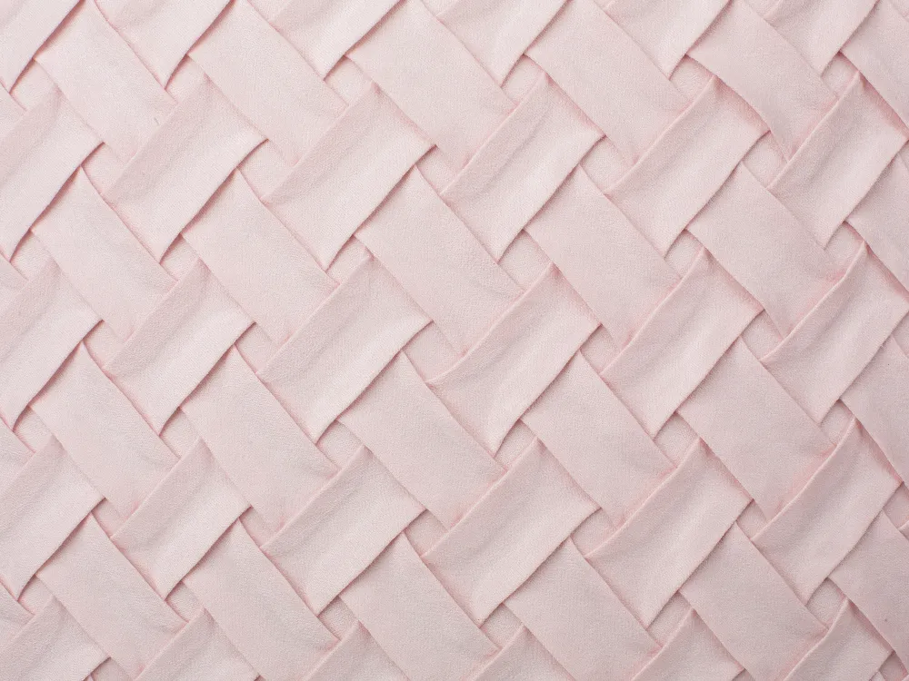 Shop Beliani Koristetyyny Punottu Vaaleanpunainen 45 X 45 Cm