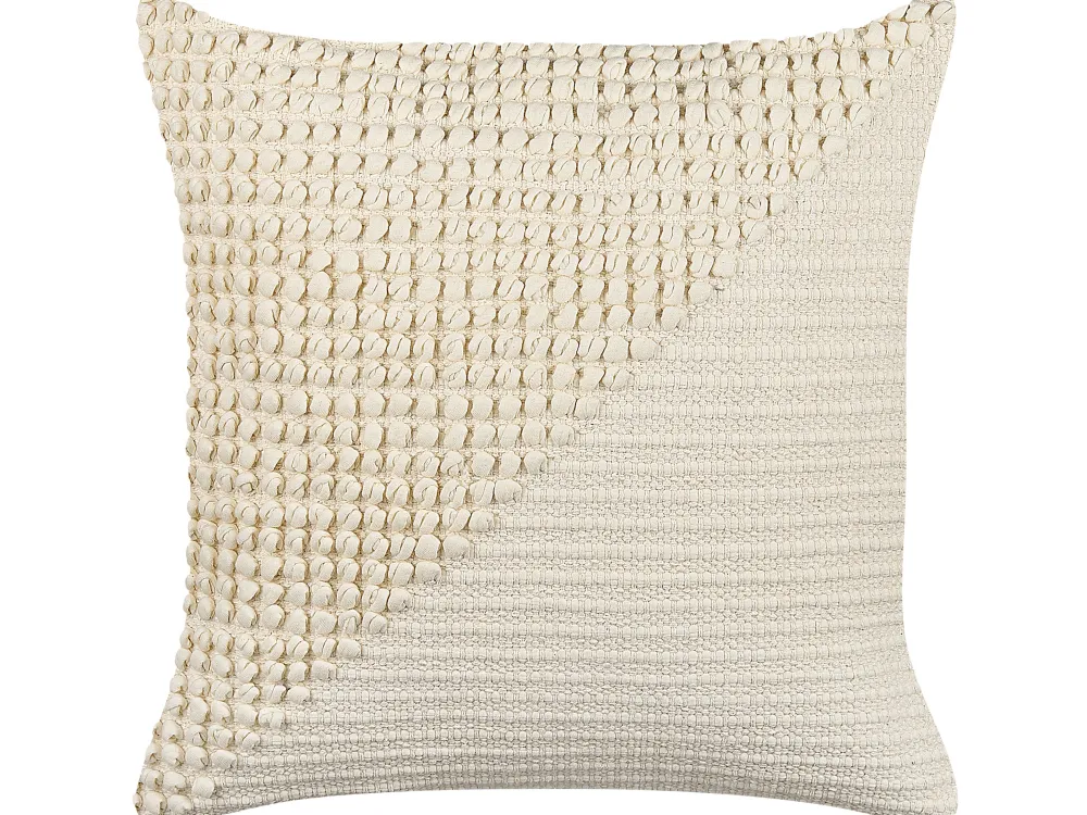 Tekstiilit<Beliani Koristetyyny Puuvilla Beige 45 X 45 Cm 2 Kpl Pellaea