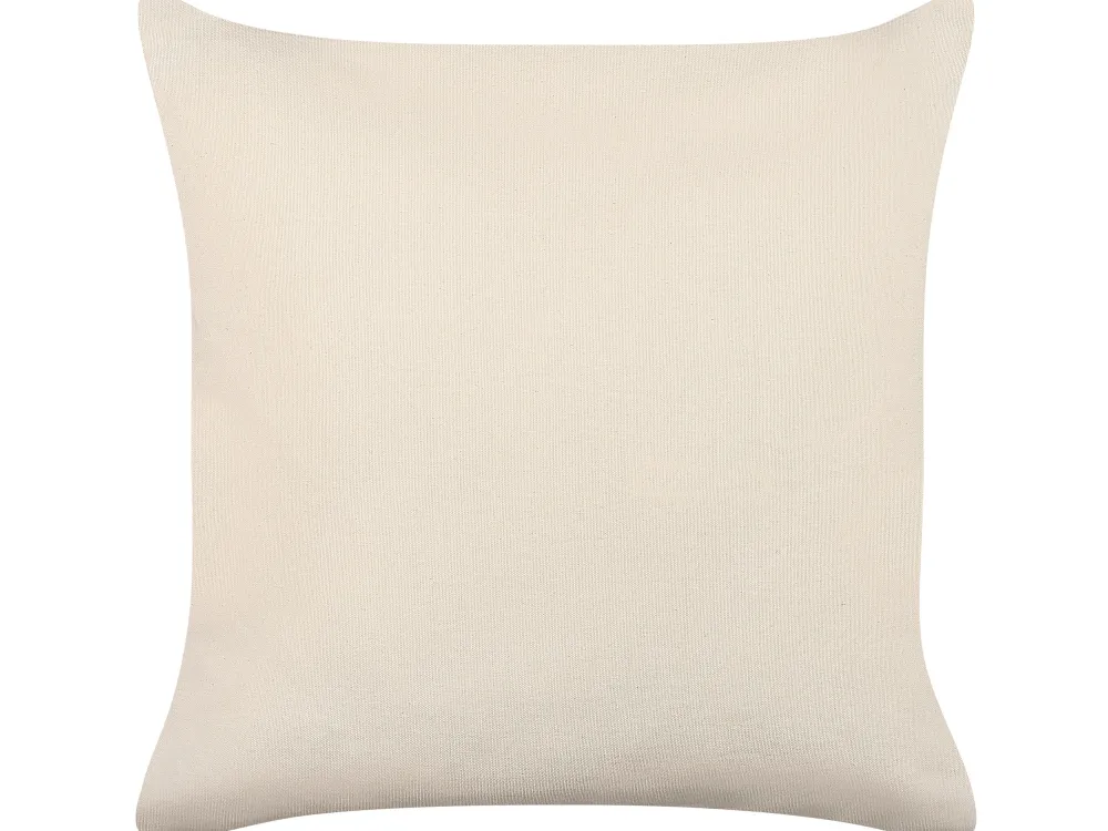 Tekstiilit<Beliani Koristetyyny Puuvilla Beige 45 X 45 Cm 2 Kpl Pellaea
