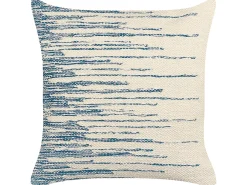 Tekstiilit<Beliani Koristetyyny Puuvilla Beige/Sininen 45 X 45 Cm 2 Kpl Rivina