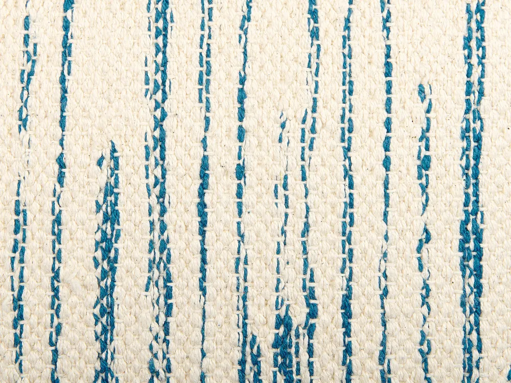 Tekstiilit<Beliani Koristetyyny Puuvilla Beige/Sininen 45 X 45 Cm 2 Kpl Rivina